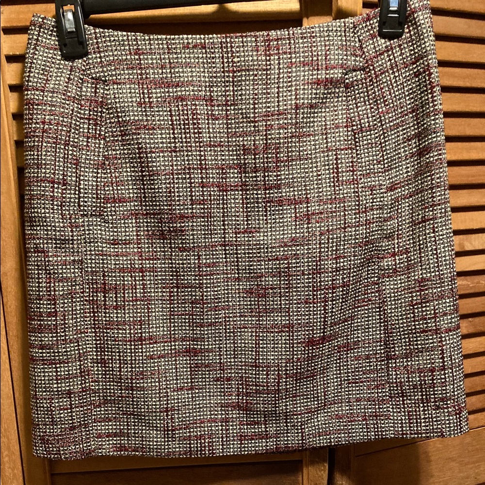Banana Republic Black, Red & White Skirt